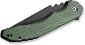 CIVC230503 Couteau CIVIVI Bluetick Green Micarta Lame Acier 14C28N Blk IKBS - Livraison Gratuite