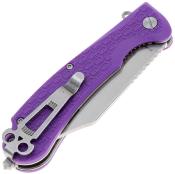 DGRPWFPRSW Couteau Daggerr Powie Purple Lame Bowie Acier 8Cr14MoV - Livraison Gratuite