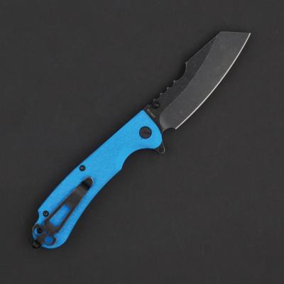 DGRRNFBLBW Couteau Daggerr Rhino Blue Lame Acier 8Cr14MoV Black - Livraison Gratuite