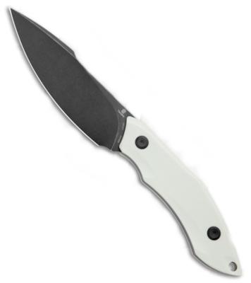 G007A3 Couteau Tenable Luccio White Lame Harpoon Acier Sandvik 14C28N  Etui Kydex - Livraison Gratuite