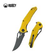 KUB149E Couteau Kubey Phemius Yellow Lame Acier 14C28N Blk IKBS - Livraison Gratuite