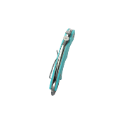 KUB298C Couteau Kubey Rogue Pikal Karambit Tiffany Blue Lame Acier 14C28N SW IKBS - Livraison Gratuite