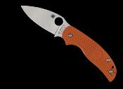 SC123BORP Couteau Spyderco Sage 5 Burnt Orange Lame Acier CPM-REX121 - Livraison Gratuite