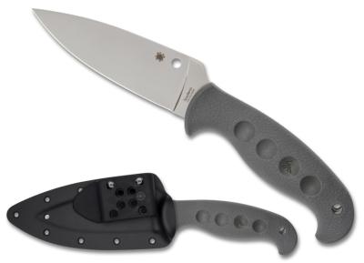 SCFB05PGY Couteau Spyderco Temperance Gray Lame Acier CPM-CruWear Etui Boltaron Japan - Livraison Gratuite