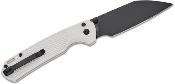 J1945LBGY Couteau Pliant CJRB Cutlery Large Pyrite Light Gray Lame Wharncliffe Acier AR-RPM9 - Livraison Gratuite