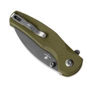 KIV3669A3 Couteau Kizer Mini Grouper Drop Point Lame Acier D2 Button Lock - Livraison Gratuite