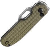 KIV4562C1 Couteau Kizer Cormorant Green Lame Acier 154CM satin IKBS Button Lock - Livraison Gratuite