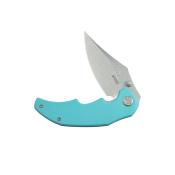 KUB181B Couteau Kubey Ceto Camping Tiffany Blue Lame Acier 14C28N SW IKBS - Livraison Gratuite