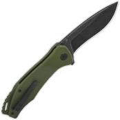 QS122B2 Couteau QSP Raven Green Lame Acier D2 IKBS Clip - Livraison Gratuite