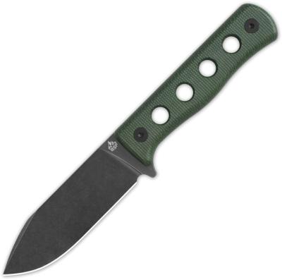 QS155C2 Couteau QSP Canary Fixed Blade Green Lame Acier Cr8Mo2VSi BLK Etui Kydex - Livraison Gratuite