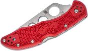 SC11TR Couteau Spyderco Delica 4 Trainer Lame Acier AUS-6 Red Made Japan - Livraison Gratuite