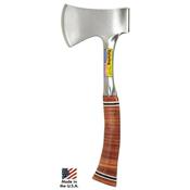 Hache Tomahawk Estwing Sportsmans Axe Acier Forgé Manche Cuir Etui Nylon Made USA ES14A - Free Shipping