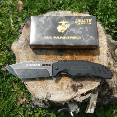 Couteau de Combat De l'USMC Lame Tanto Acier 7Cr13 Stonewash Epaisseur 4.5mm Manche G-10 USM2008SW - Free Shipping