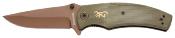 BR0466 Couteau Browning Trailside Bronze Lame Acier D2 Manche Micarta - Livraison Gratuite