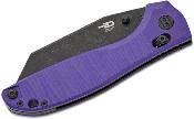 BTKG61E Couteau Bestech Liger Purple Lame Acier D2 Blackwash IKBS - Livraison Gratuite