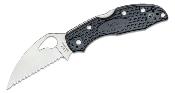 BY04SBKWC2 Couteau Spyderco Byrd Meadowlark 2 Lightweight Lame 8Cr13MoV Serrated Wharncliffe - Livraison Gratuite