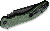 CIVC230503 Couteau CIVIVI Bluetick Green Micarta Lame Acier 14C28N Blk IKBS - Livraison Gratuite