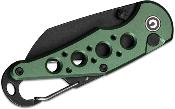 CIVC23062B3 Couteau CIVIVI Pragma Green Lame Acier Nitro-V Blackwash Carabiner/Bottle Opener IKBS - Livraison Gratuite