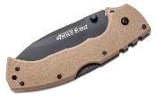 CS62RQDTBK Couteau Cold Steel 4 Max Scout Desert Tan Lame Acier AUS-10A Black - Livraison Gratuite