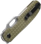 KIV4562C1 Couteau Kizer Cormorant Green Lame Acier 154CM satin IKBS Button Lock - Livraison Gratuite