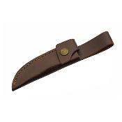 PA203455 Couteau de Chasse Manche Bois de Cerf Etui Cuir - Livraison Gratuite