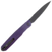 RS7832P Couteau Real Steel G5 Metamorph Purple Lame Acier 14C28N Black Button Lock - Livraison Gratuite