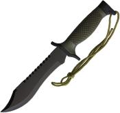 STT220542 Couteau Tactical S-TEC Bowie Lame Acier Inox Etui Nylon Rigide - Livraison Gratuite