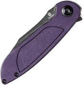 T1040A4 Couteau Tenable Prometheus Purple/Black Lame Acier 14C28N BLK Sheepsfoot IKBS - Livraison Gratuite