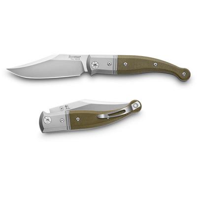 Couteau LionSteel Gitano Lame Acier Niolox Manche Green Micarta Italy LSTGT01CVG - Livraison Gratuite