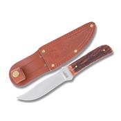 Couteau De Chasse Marbles Stag Bone Lame Acier 440 Manche Os Etui Cuir MR403 - Free Shipping