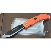 Couteau Outdoor Edge Razor-Blaze Lame Acier Carbone/Inox Manche Kraton Orange OERB20 - Free Shipping