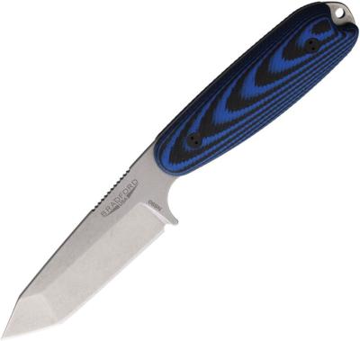 BRAD35T113 Couteau Bradford Guardian 3.5 Tanto Blk/Blue Lame Acier N690 Etui Cuir USA - Livraison Gratuite