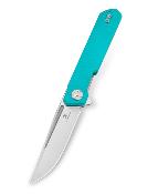 BTKMK03C Couteau Bestechman Mini Dundee Tiffany Blue Lame Acier D2 Stonewash IKBS - Livraison Gratuite