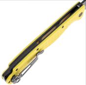 DGRTPFYLBW Couteau Daggerr Toothpick Yellow Lame Acier 8Cr14MoV Black - Livraison Gratuite