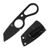 KI1061A2 Couteau Kizer Bowtie Lame Acier D2 BLK Tanto Reverse Etui Kydex Clip - Livraison Gratuite