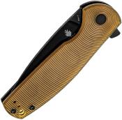 KIV3471A3 Couteau Kizer Gemini Ultem Lame Acier Nitro-V Black IKBS - Livraison Gratuite