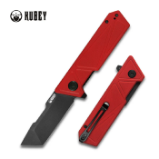 KUB104D Couteau Kubey Avenger Red G10 Lame Tanto Acier D2 IKBS - Livraison Gratuite