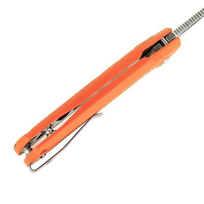 REA173 Couteau Reate PL-XE Orange Lame Drop Point Acier Nitro-V  Pivot Lock - Livraison Gratuite