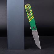 RS6051 Couteau Real Steel Karly Green/Gold Lame Acier VG10 IKBS - Livraison Gratuite