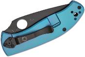 SC122TIBLBKP Couteau Spyderco Tenacious Blue Titane Lame Acier 8Cr13MoV - Livraison Gratuite