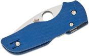 SC230GPCBL Couteau Spyderco Lil' Native Cobalt Blue Lame Acier CPM-SPY27 Satin Compression Lock Made USA - Livraison Gratuite