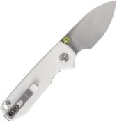 VOSA3603 Couteau Vosteed Raccoon Cub White Lame Drop Point Acier 14C28N IKBS - Livraison Gratuite