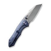 WE220053 Couteau We Knife High-Fin Blue Manche Titae Lame Acier CPM-20CV IKBS - Livraison Gratuite