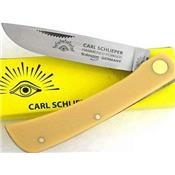 Canif Couteau German Eye Premium Germany Solingen Sodbuster Yellow Acier Carbone GE99JRY - Livraison Gratuite