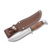 Couteau de Chasse Marbles Skinner Lame Acier Carbone Inox Manche Cuir Etui Cuir MR397 - Free SHipping