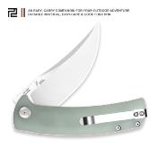 ATZ1845PNTG Couteau Artisan Cutlery Arroyo Jade G10 Lame AR-RPM9 - Livraison Gratuite