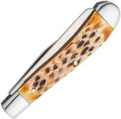 BR0551B Couteau Browning Trapper Natural Jigged Bone 2 Lames Acier Inoxydable - Livraison Gratuite