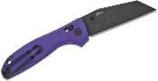 BTKG61E Couteau Bestech Liger Purple Lame Acier D2 Blackwash IKBS - Livraison Gratuite