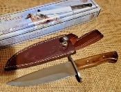 FCW1011DW Couteau De Chasse Frost Cutlery Colorado Hunt Master Lame Acier Inox Étui Cuir - Livraison Gratuite