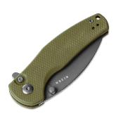 KIV3669A3 Couteau Kizer Mini Grouper Drop Point Lame Acier D2 Button Lock - Livraison Gratuite